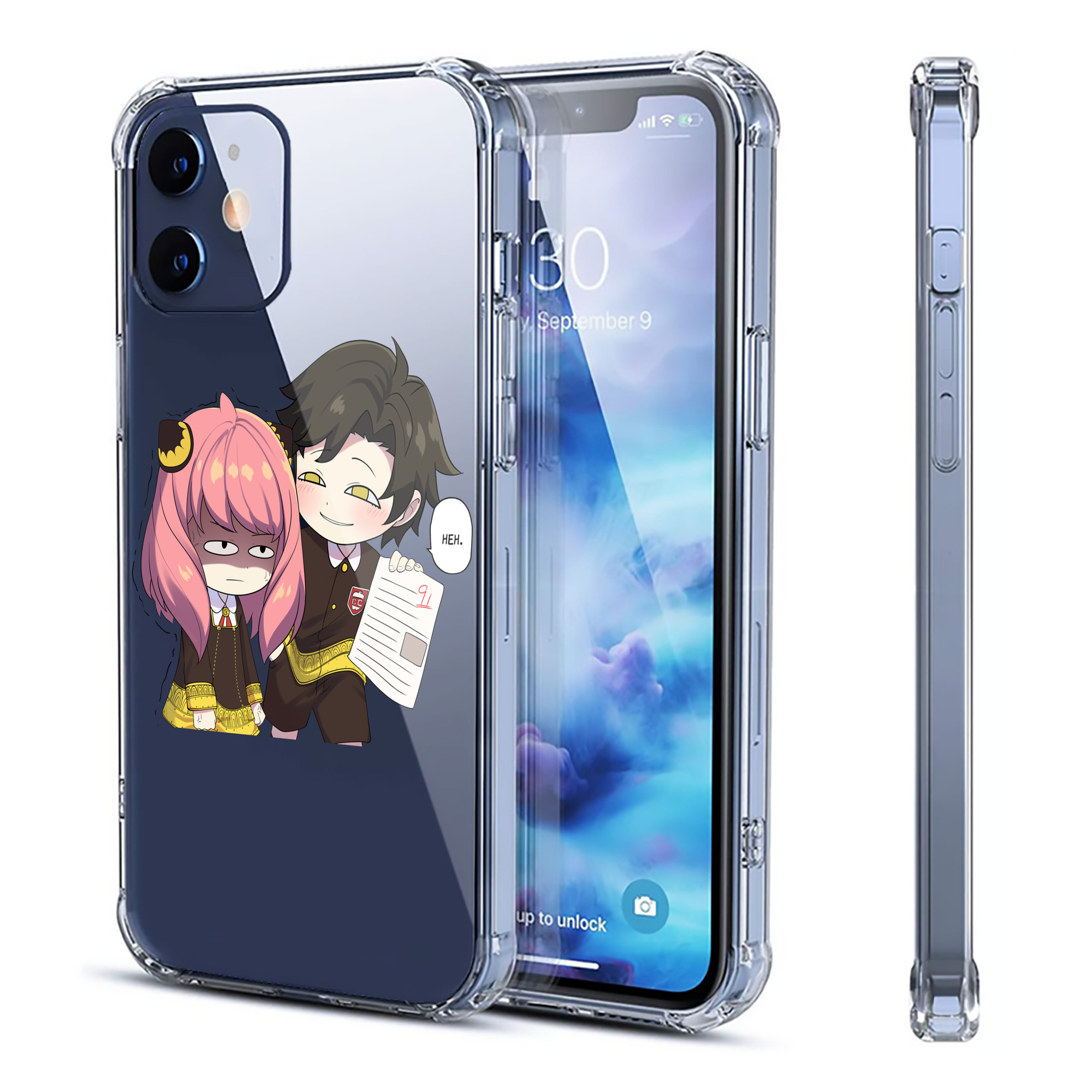 （画像用） SPY×FAMILY间谍家家酒 【iPhone 12シリーズ対応】透明スマホケース（クリアソフトケース）